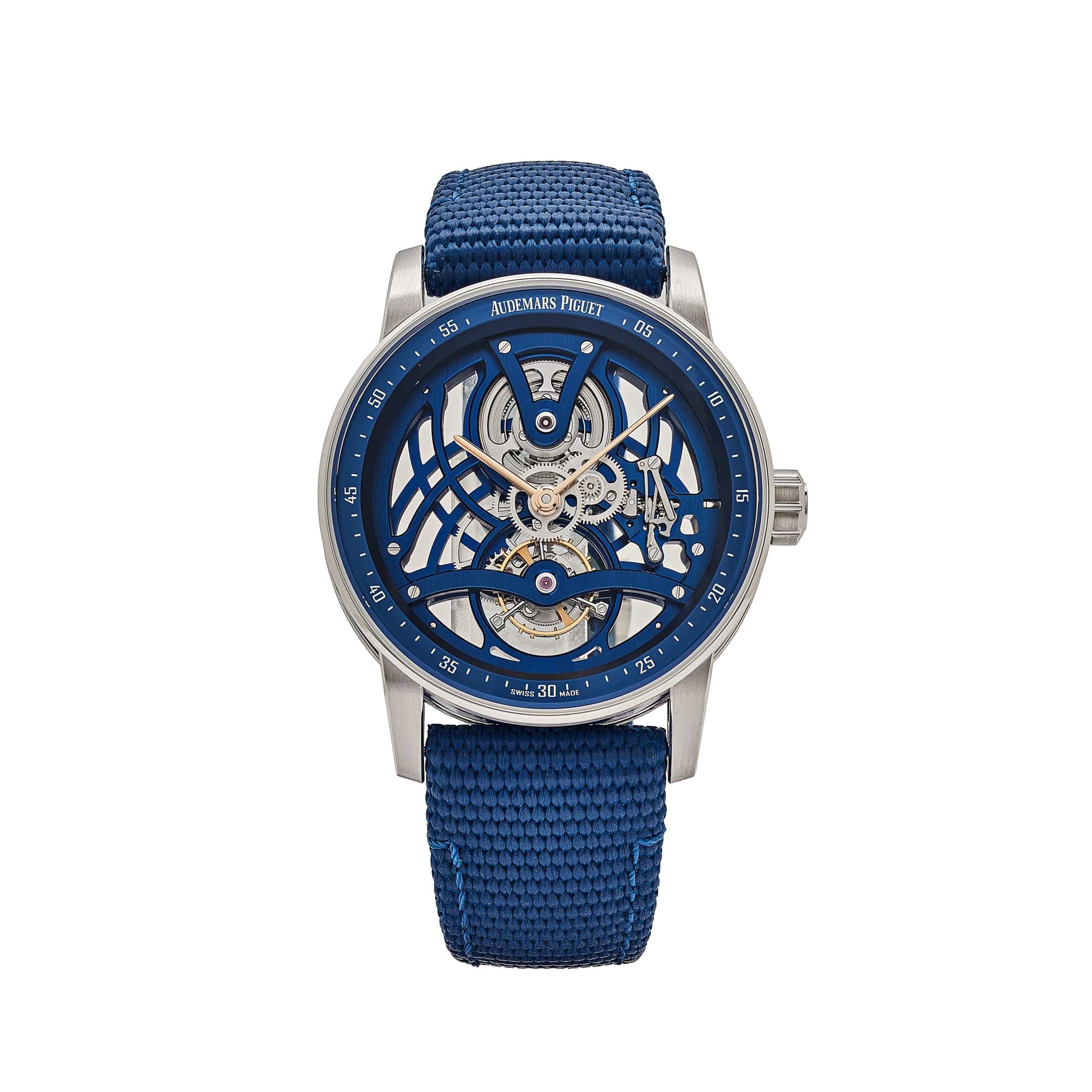Audemars Piguet Code 11.59 Tourbillon Openworked 26600NB.OO.D346KB.01 White Gold Blue Ceramic Limited Edition Of 50