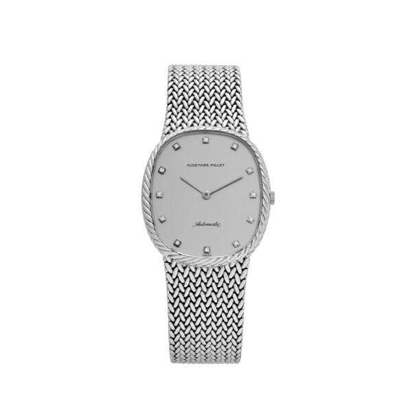Audemars Piguet Jumbo Ellipse White Gold Silver Diamond Dial Automatic