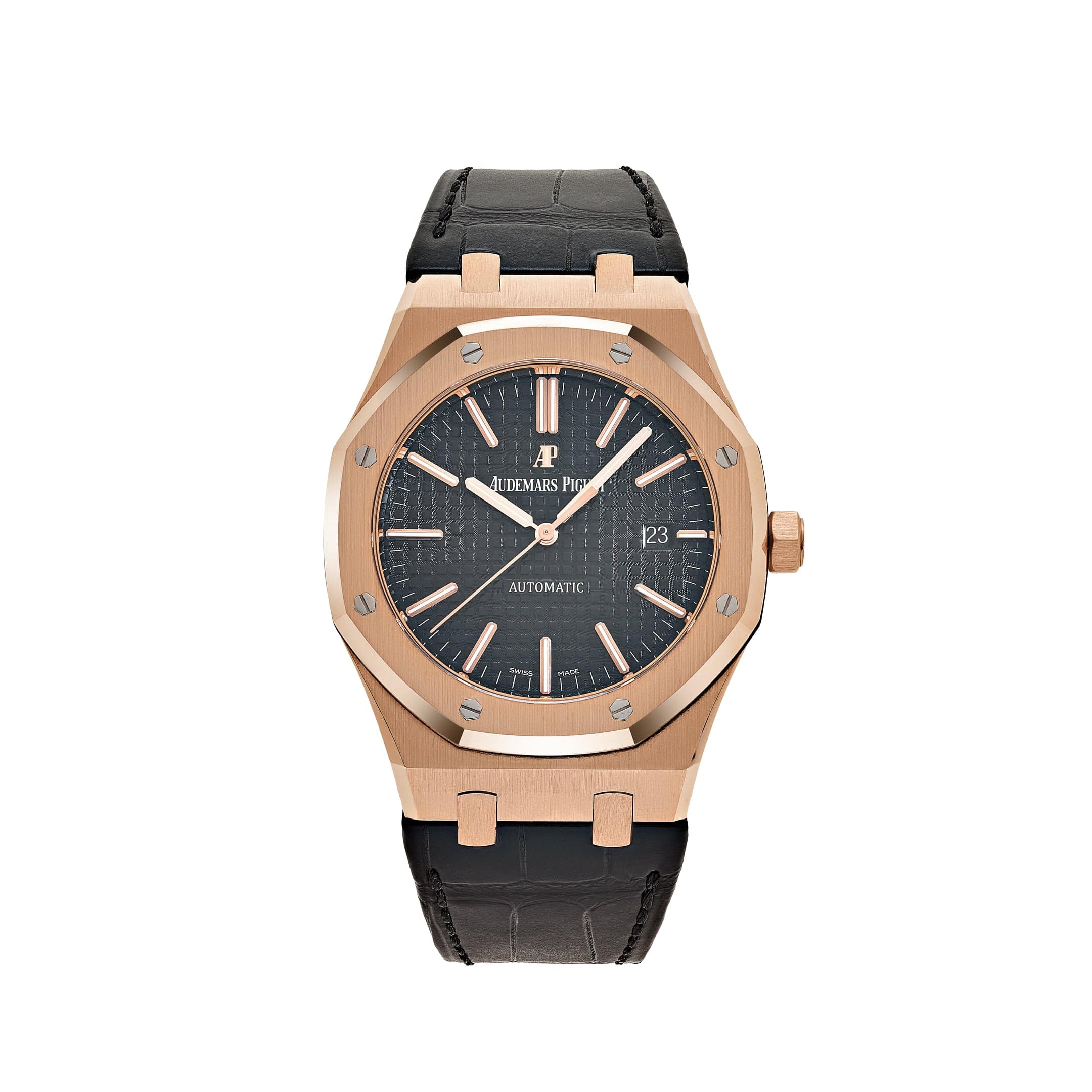 Audemars Piguet Royal Oak 15400OR Rose Gold Black Dial
