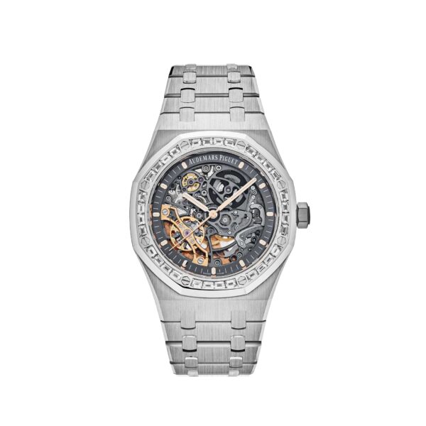 Audemars Piguet Royal Oak 15412BC Double Balance Wheel Openworked Diamond Bezel