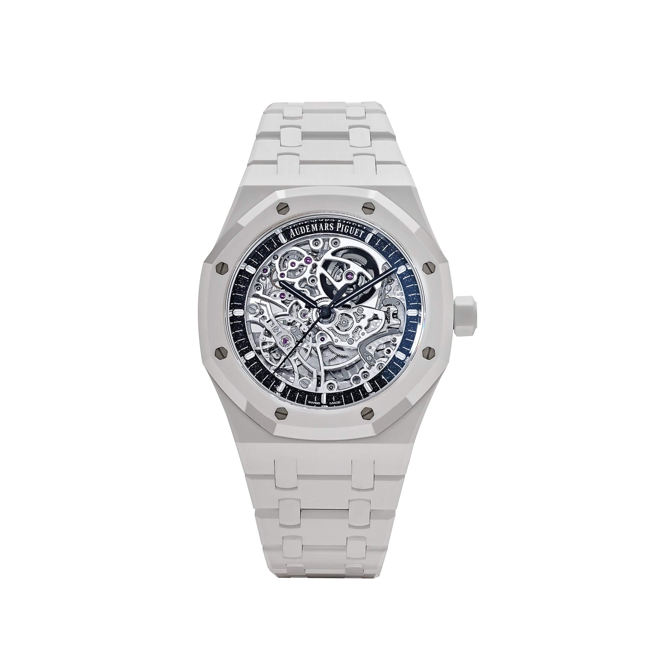 Audemars Piguet Royal Oak 15416CB 'Middle East Edition' Double Balance Wheel Openworked White Ceramic Limited Edition Of 30