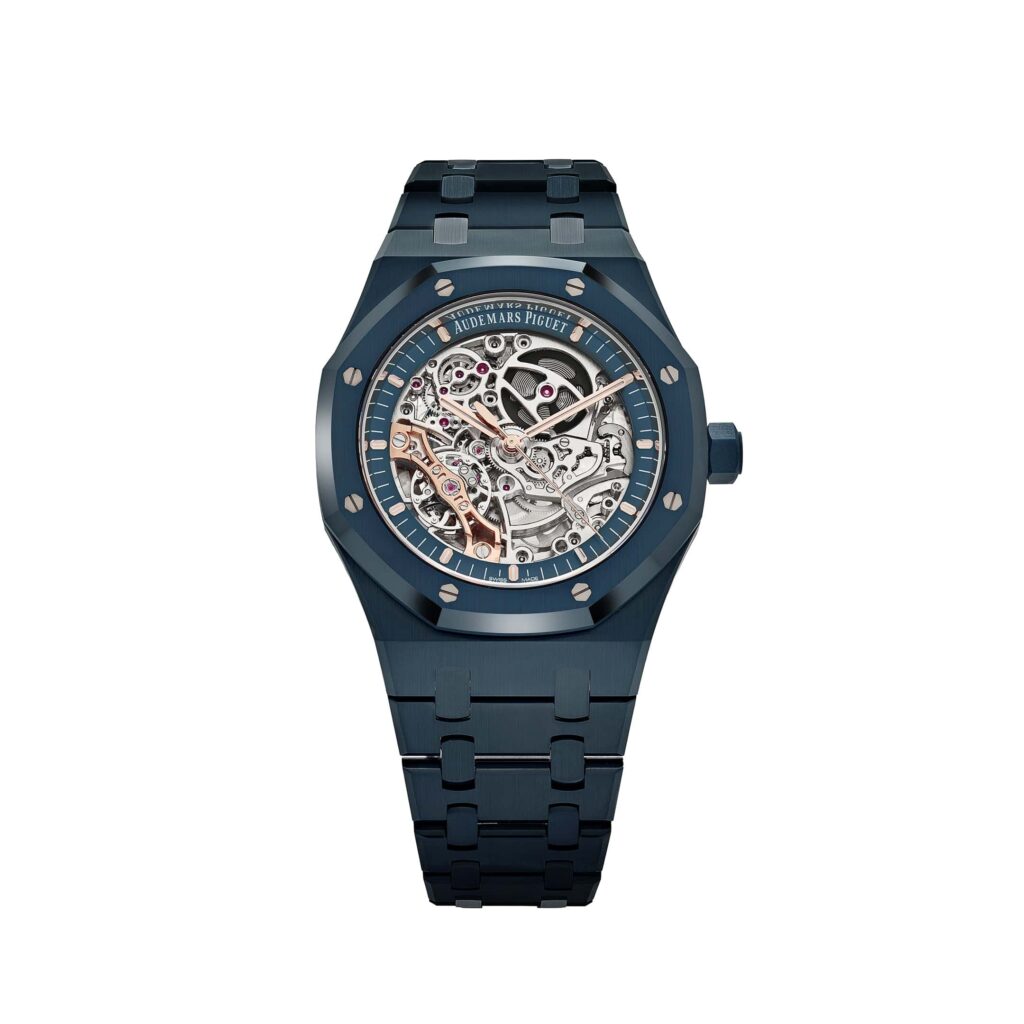 Audemars Piguet Royal Oak 15416CD Double Balance Wheel Openworked Bleu Nuit Nuage 50 Blue Ceramic