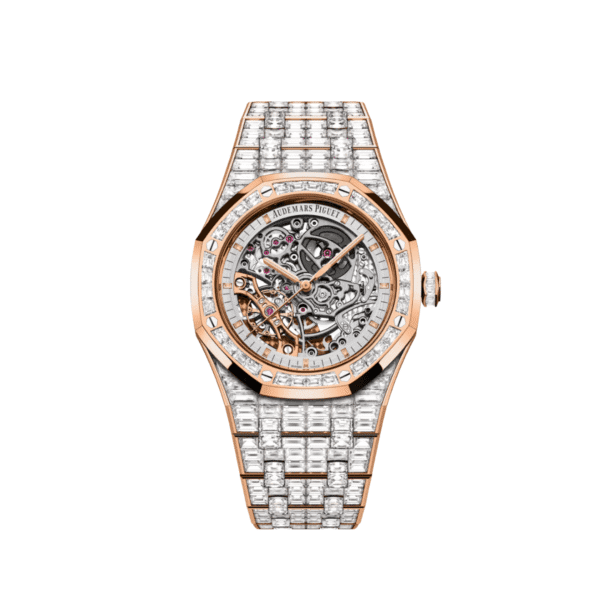 Audemars Piguet Royal Oak 15417OR Double Balance Wheel Openworked Baguette Bezel