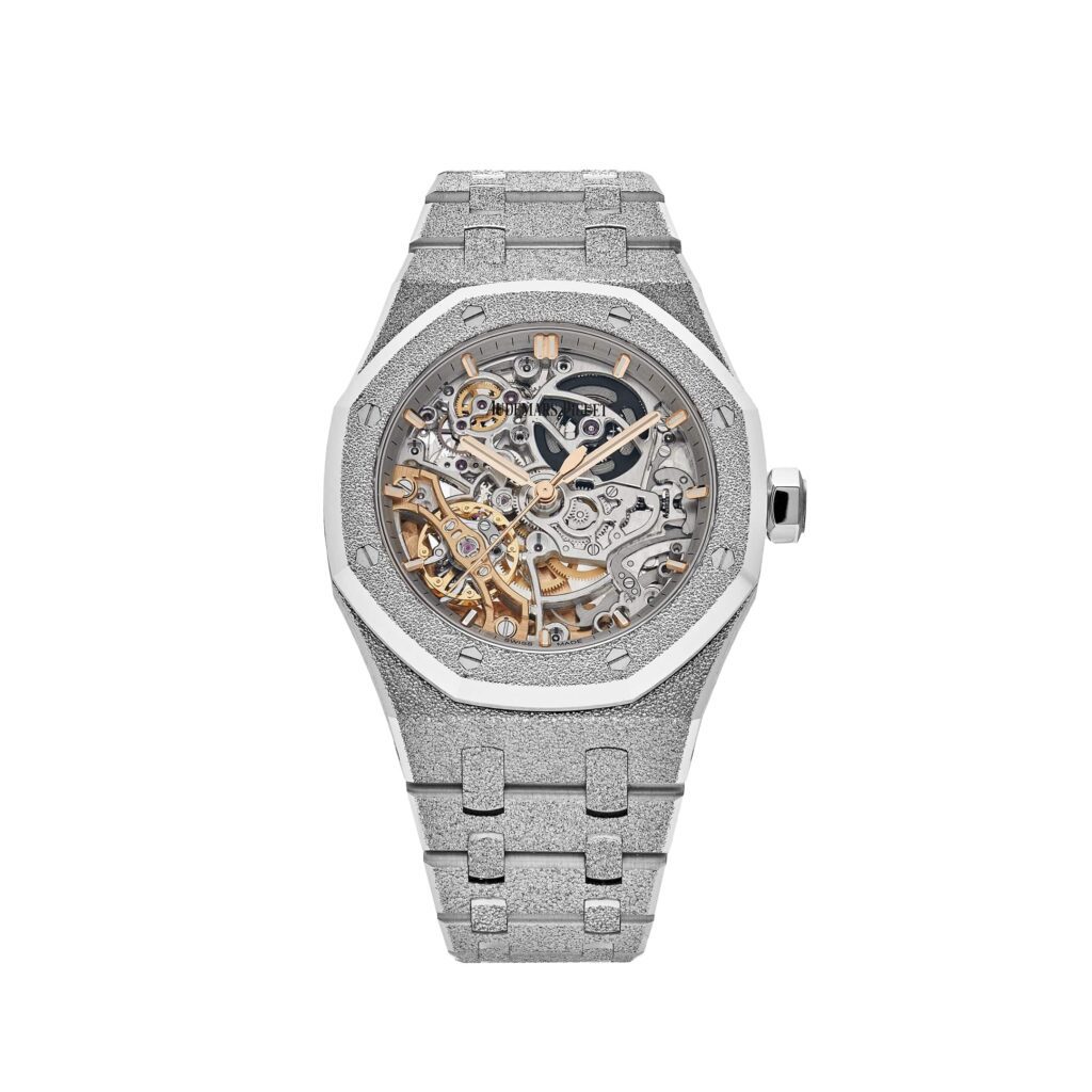 Audemars Piguet Royal Oak 15466BC Double Balance Wheel Frosted White Gold