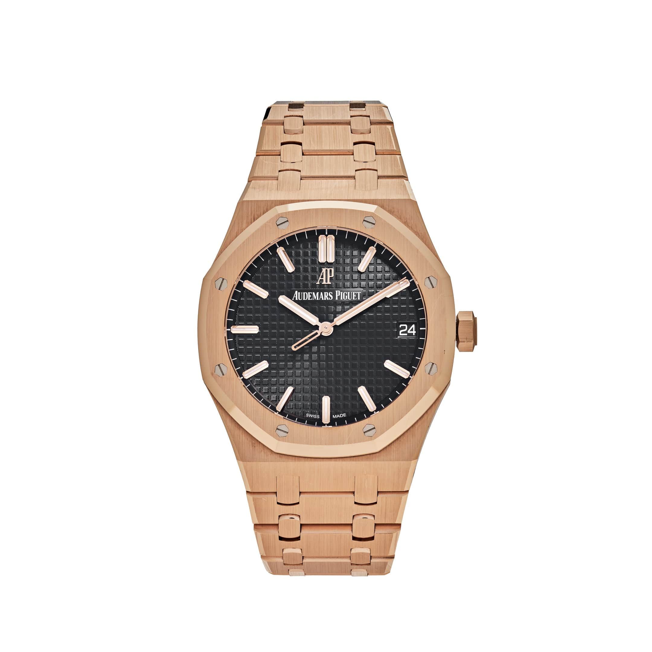 Audemars Piguet Royal Oak 15500OR Selfwinding Rose Gold Black Dial