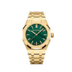 Audemars Piguet Royal Oak 15553BA Yellow Gold Malachite Stone Dial