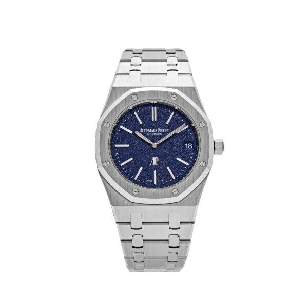 Audemars Piguet Royal Oak 16202BC 'Jumbo' Extra-Thin White Gold Grainy Blue Dial