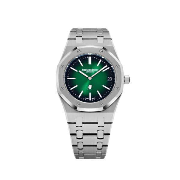 Audemars Piguet Royal Oak 16202PT 'Jumbo' Extra-Thin '50th Anniversary' Green Dial