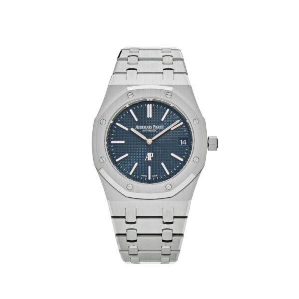 Audemars Piguet Royal Oak 16202ST 'Jumbo' Extra-Thin 50th Anniversary Stainless Steel Blue Dial