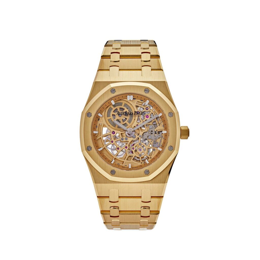 Audemars Piguet Royal Oak 16204BA Jumbo Extra-Thin Yellow Gold Openworked
