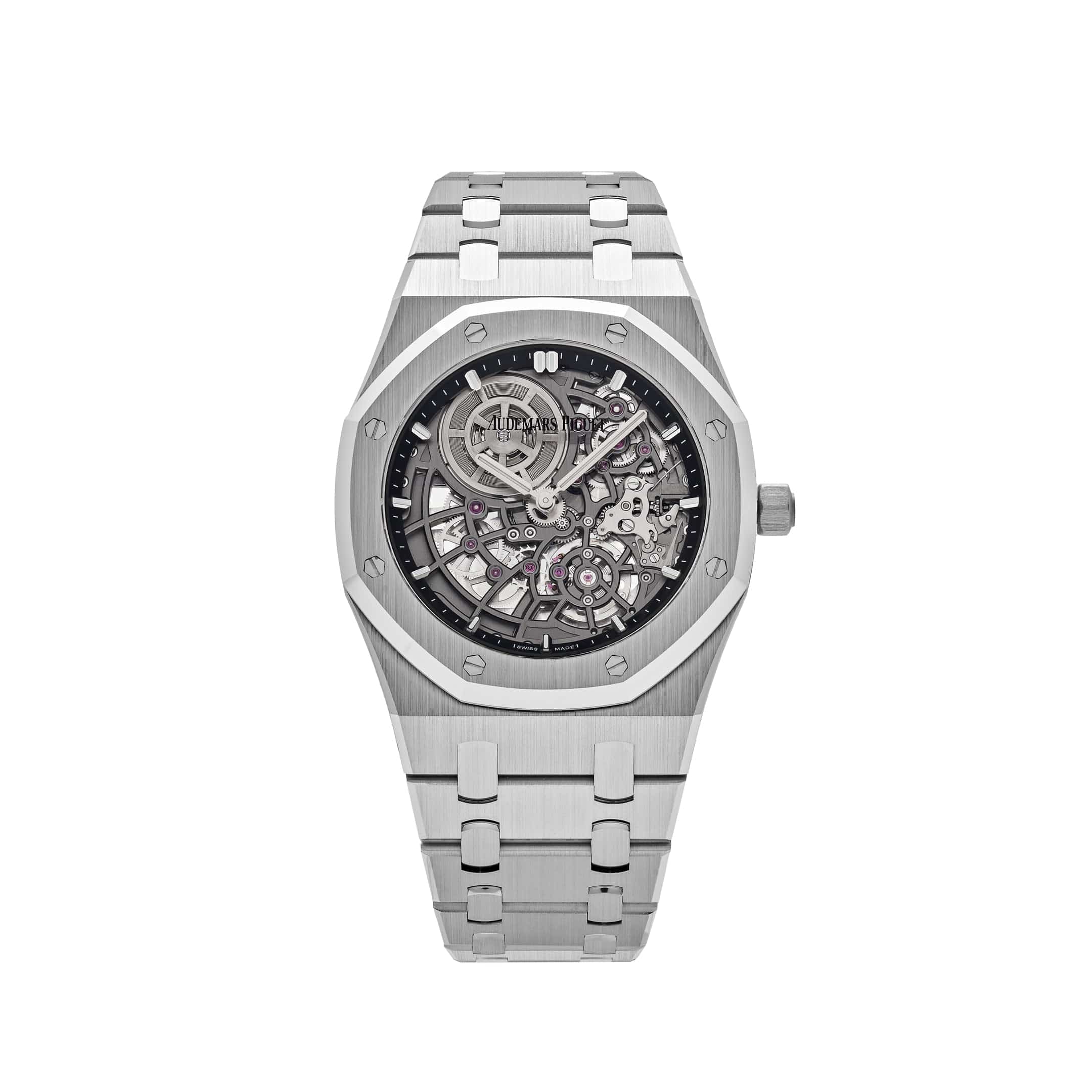 Audemars Piguet Royal Oak 16204BC 'Jumbo' Extra-Thin Openworked White Gold