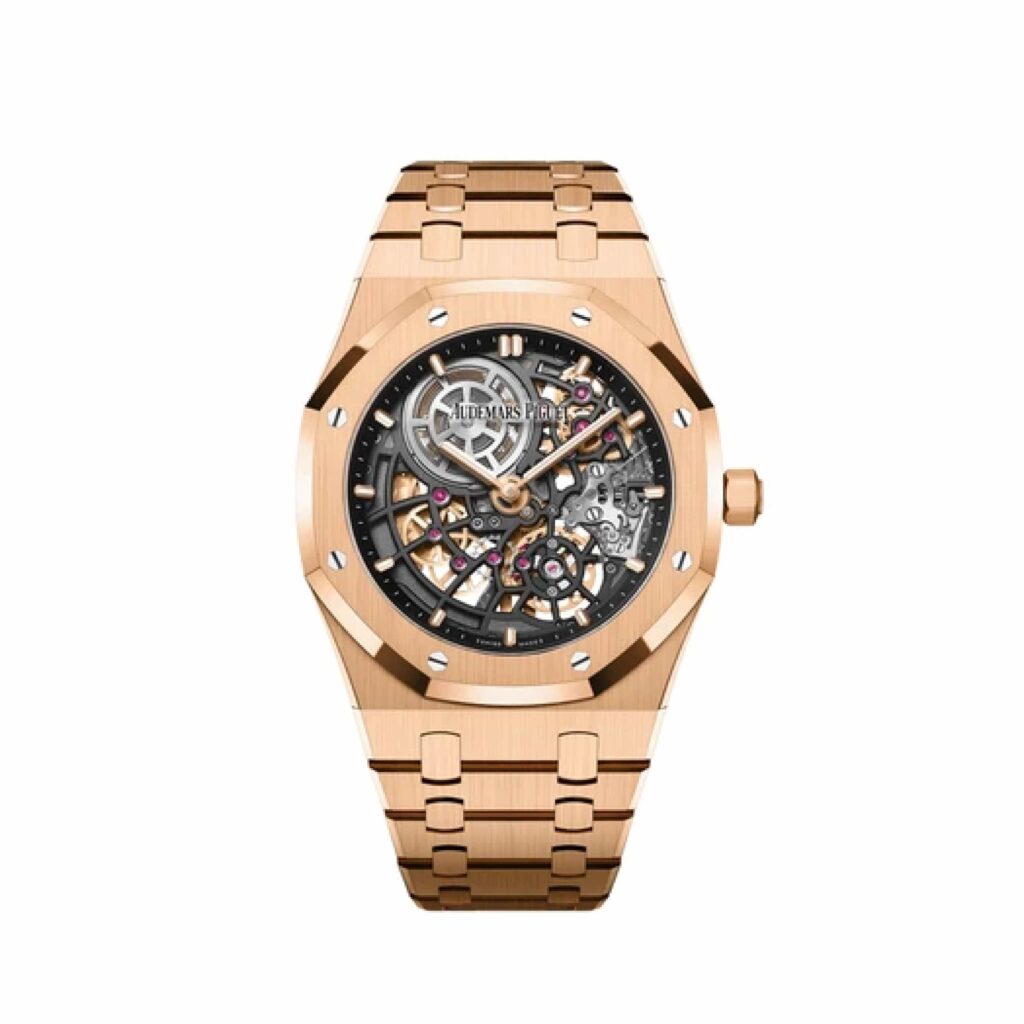 Audemars Piguet Royal Oak 16204OR ‘Jumbo’ 50th Anniversary Rose Gold Extra-Thin Openworked