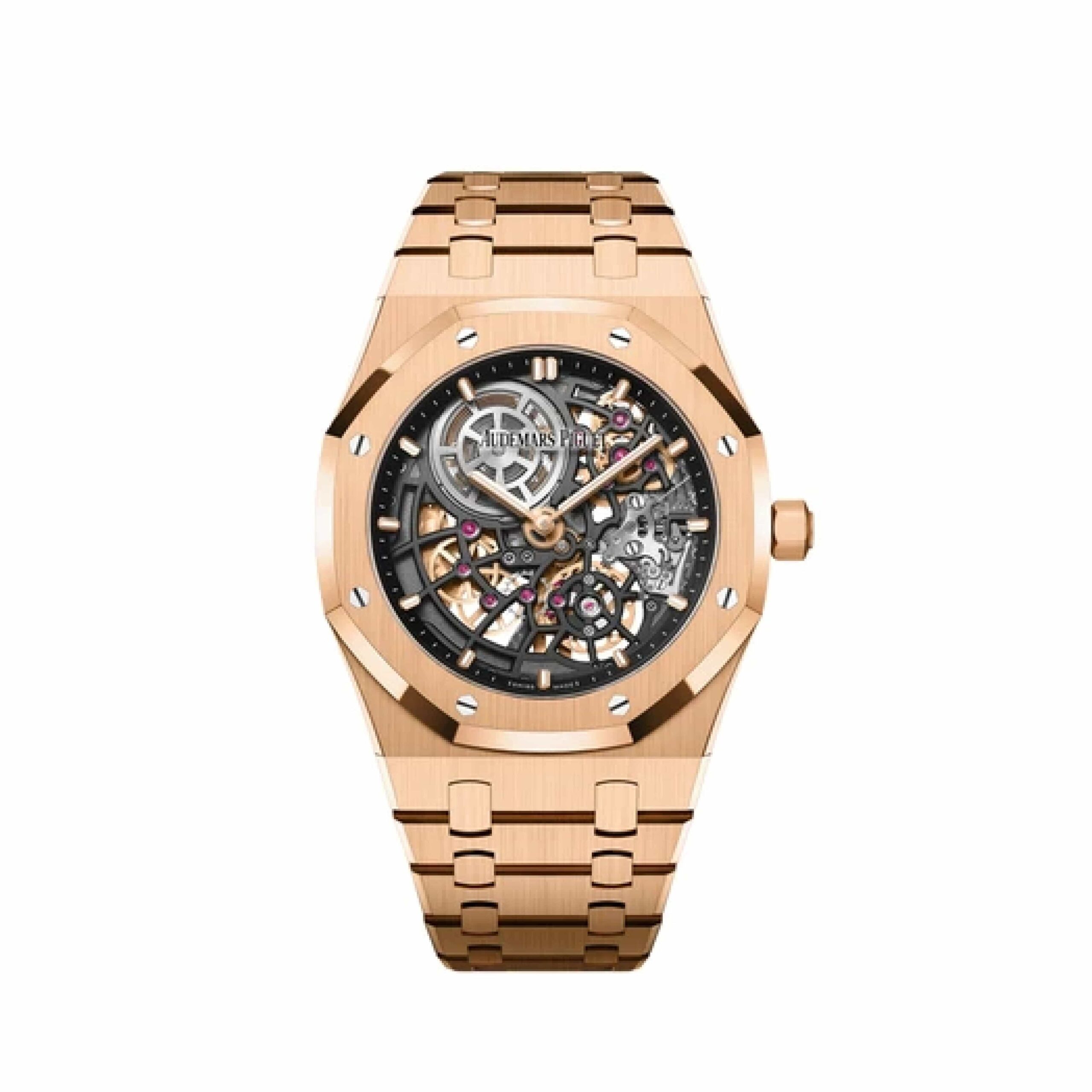 Audemars Piguet Royal Oak 16204OR 'Jumbo' 50th Anniversary Rose Gold Extra-Thin Openworked