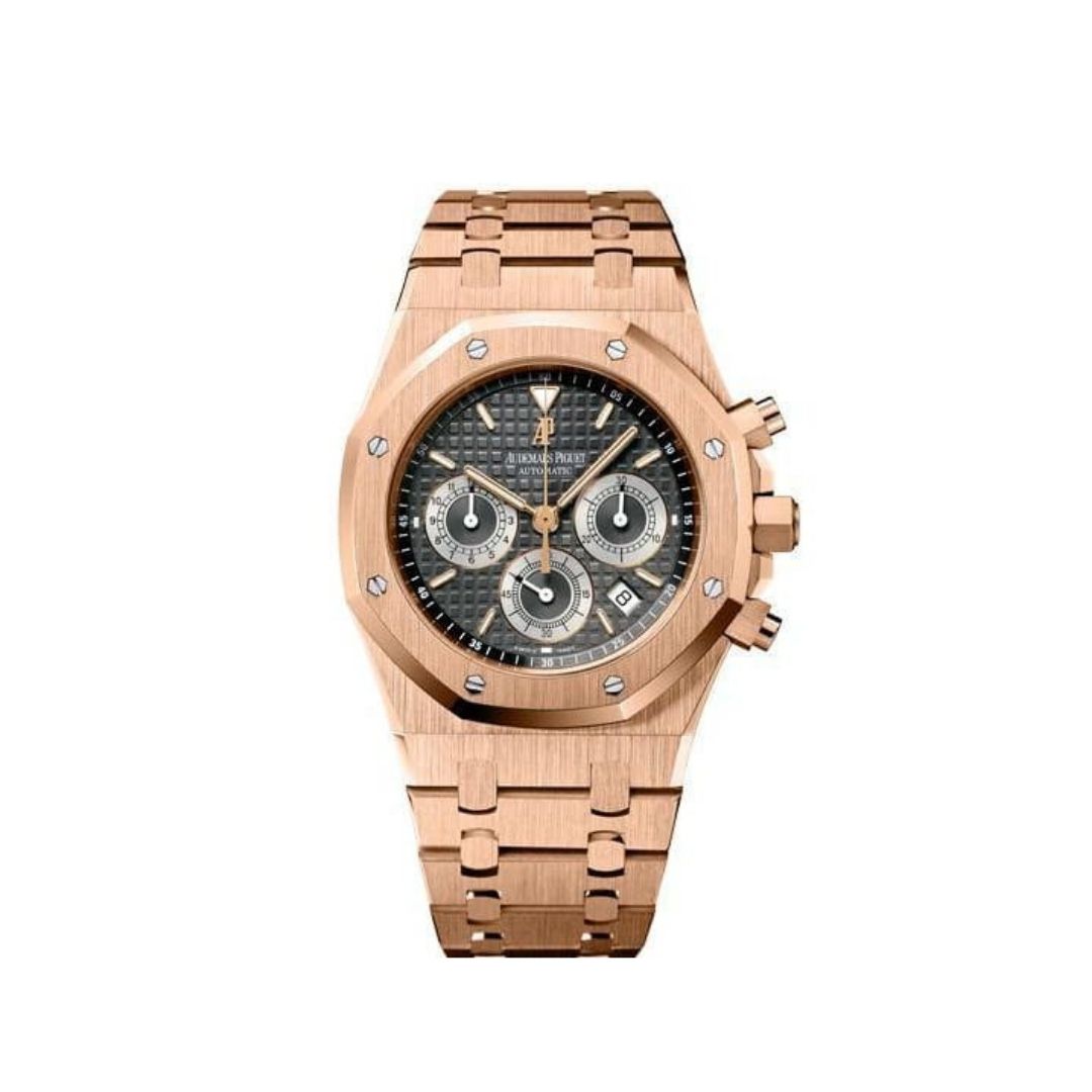 Audemars Piguet Royal Oak 26022OR Chronograph Rose Gold Grey Dial