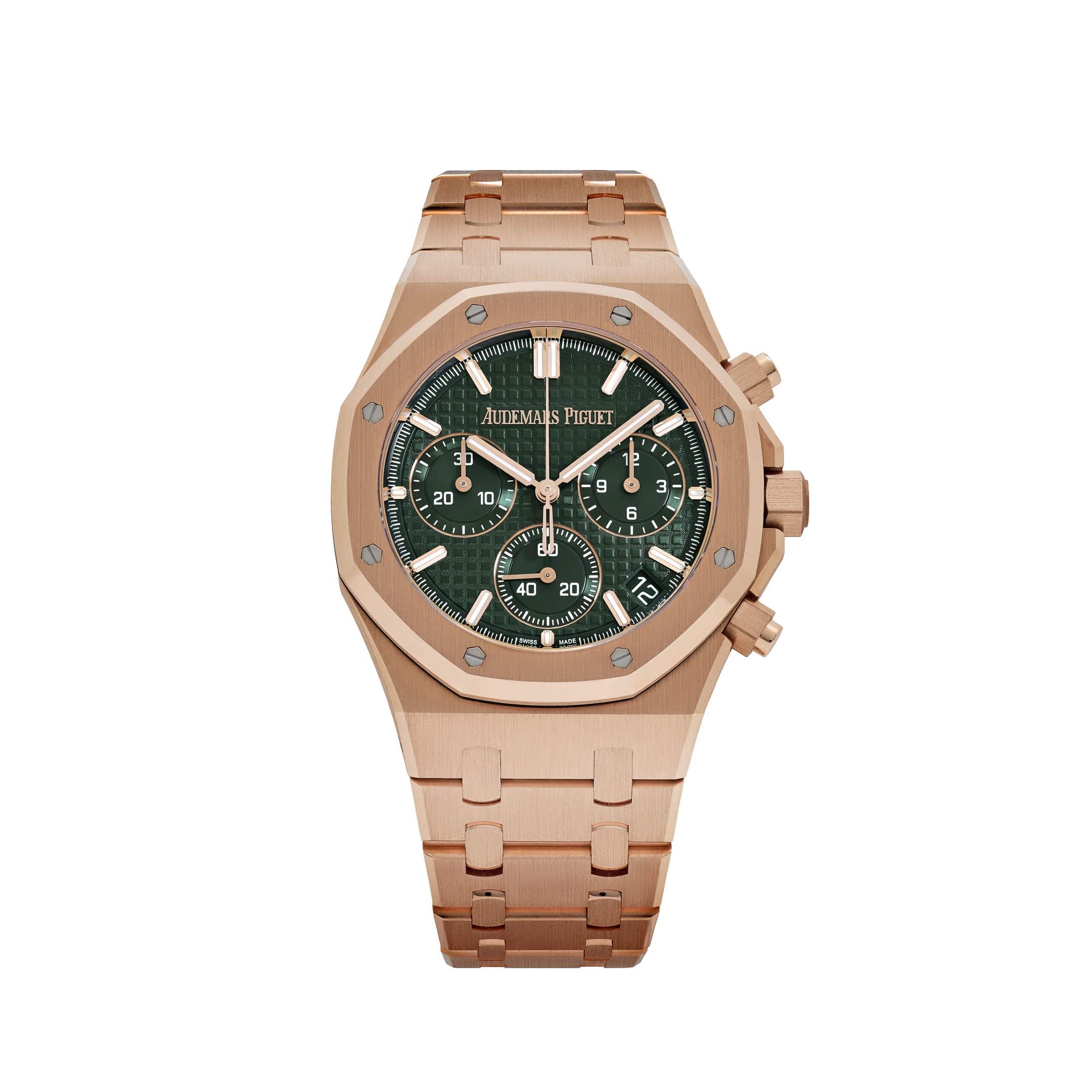 Audemars Piguet Royal Oak 26240OR Chronograph '50th Anniversary' Rose Gold Khaki Green Dial