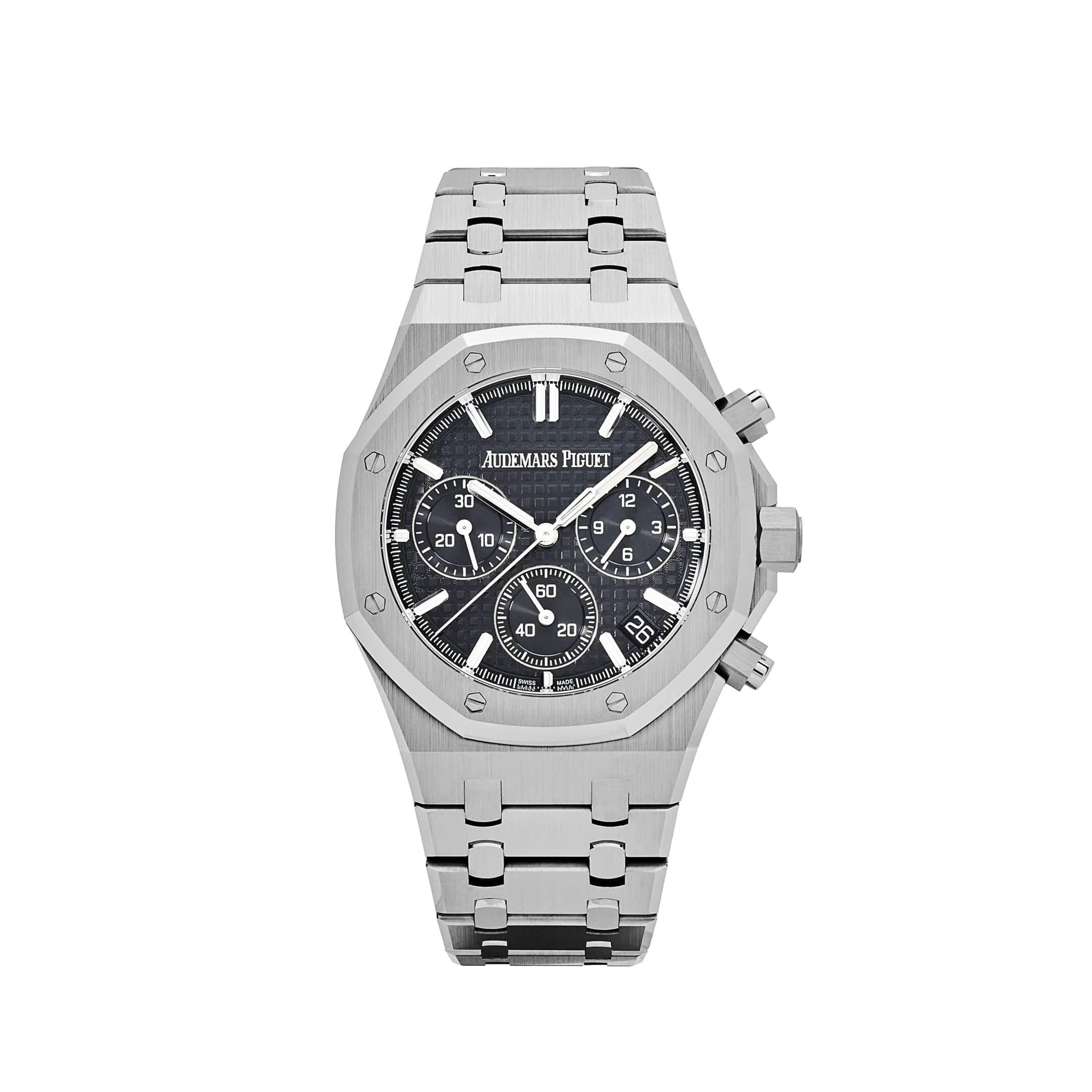 Audemars Piguet Royal Oak 26240ST Selfwinding Chronograph '50th Anniversary' Stainless Steel Black Dial