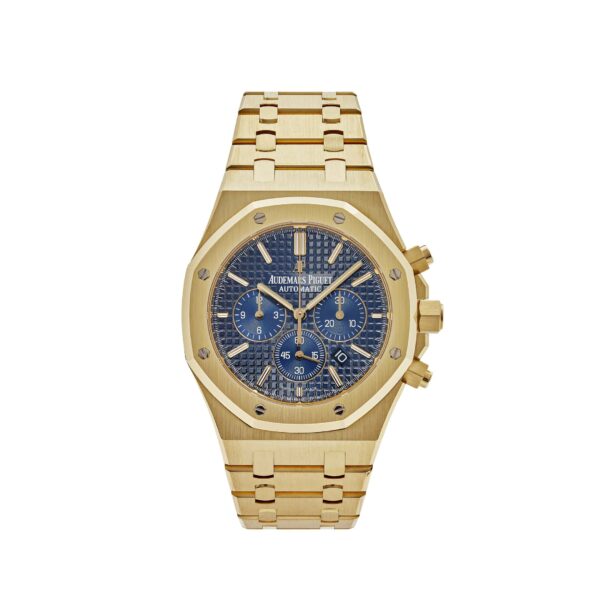 Audemars Piguet Royal Oak 26320BA Chronograph Yellow Gold Blue Dial