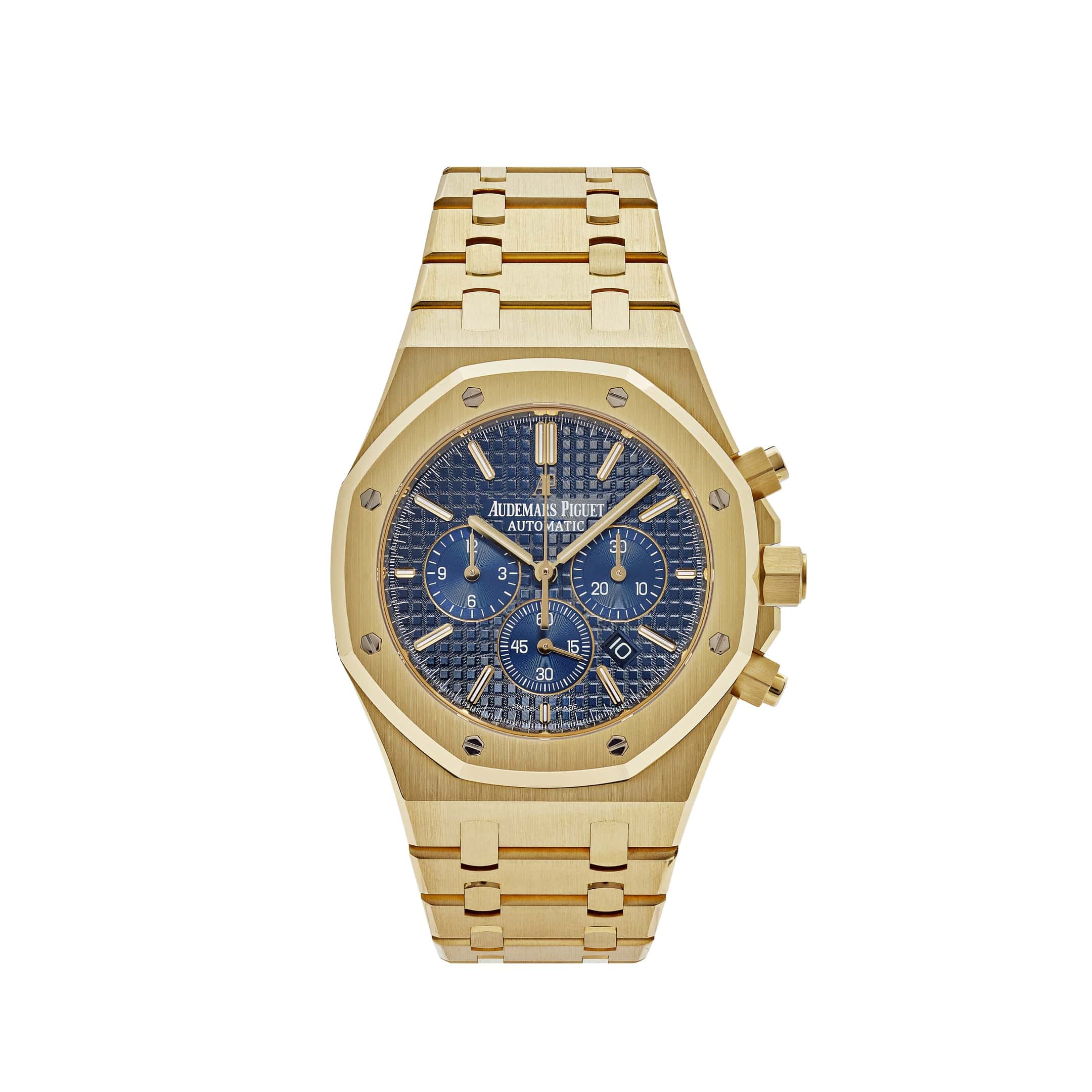 Audemars Piguet Royal Oak 26320BA Chronograph Yellow Gold Blue Dial