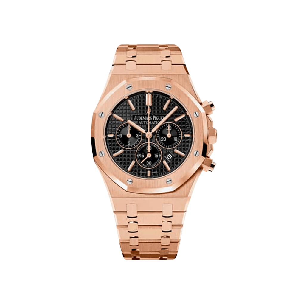 Audemars Piguet Royal Oak 26320OR Chronograph Rose Gold Black Dial