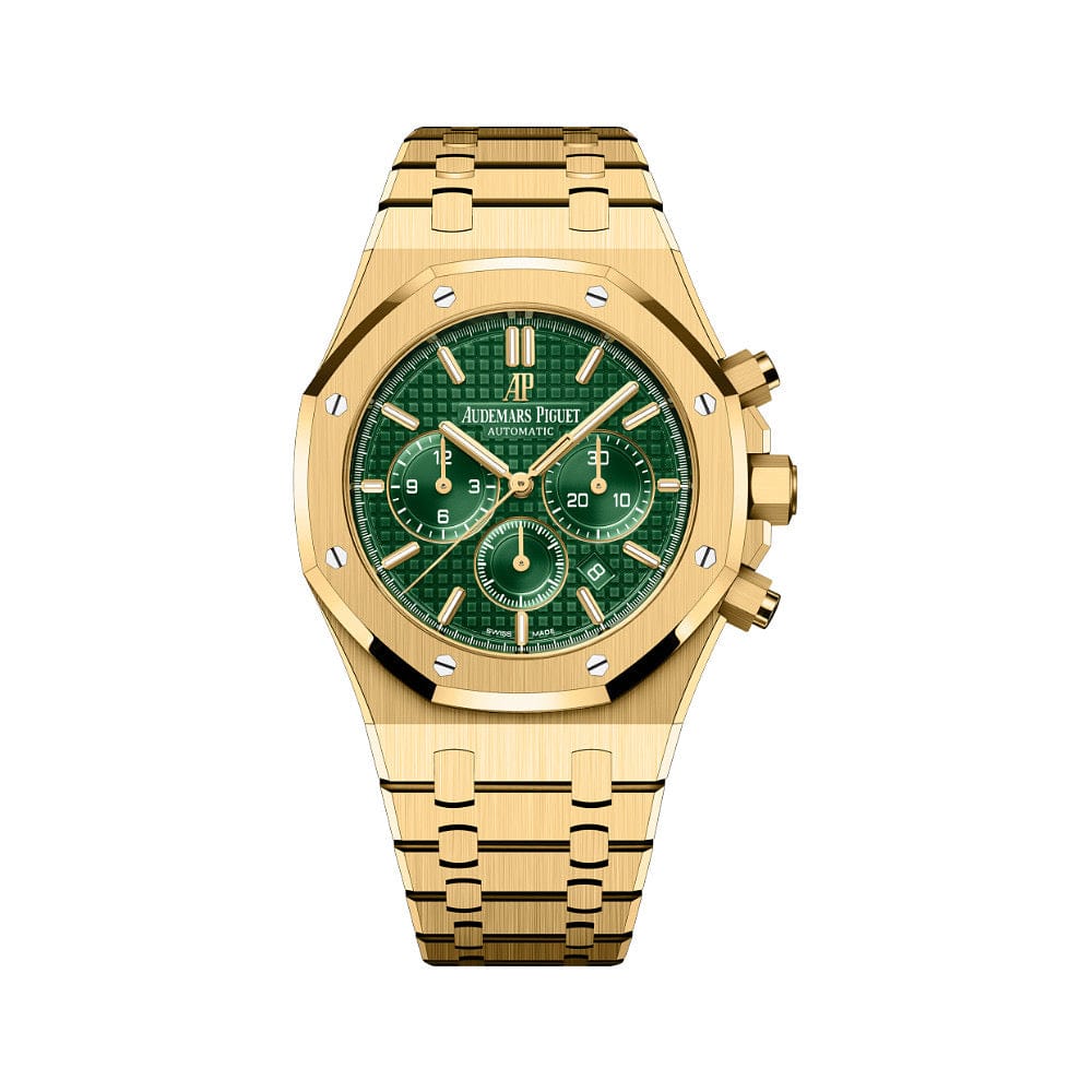 Audemars Piguet Royal Oak 26331BA Chronograph Yellow Gold Green Dial Limited Edition Of 125