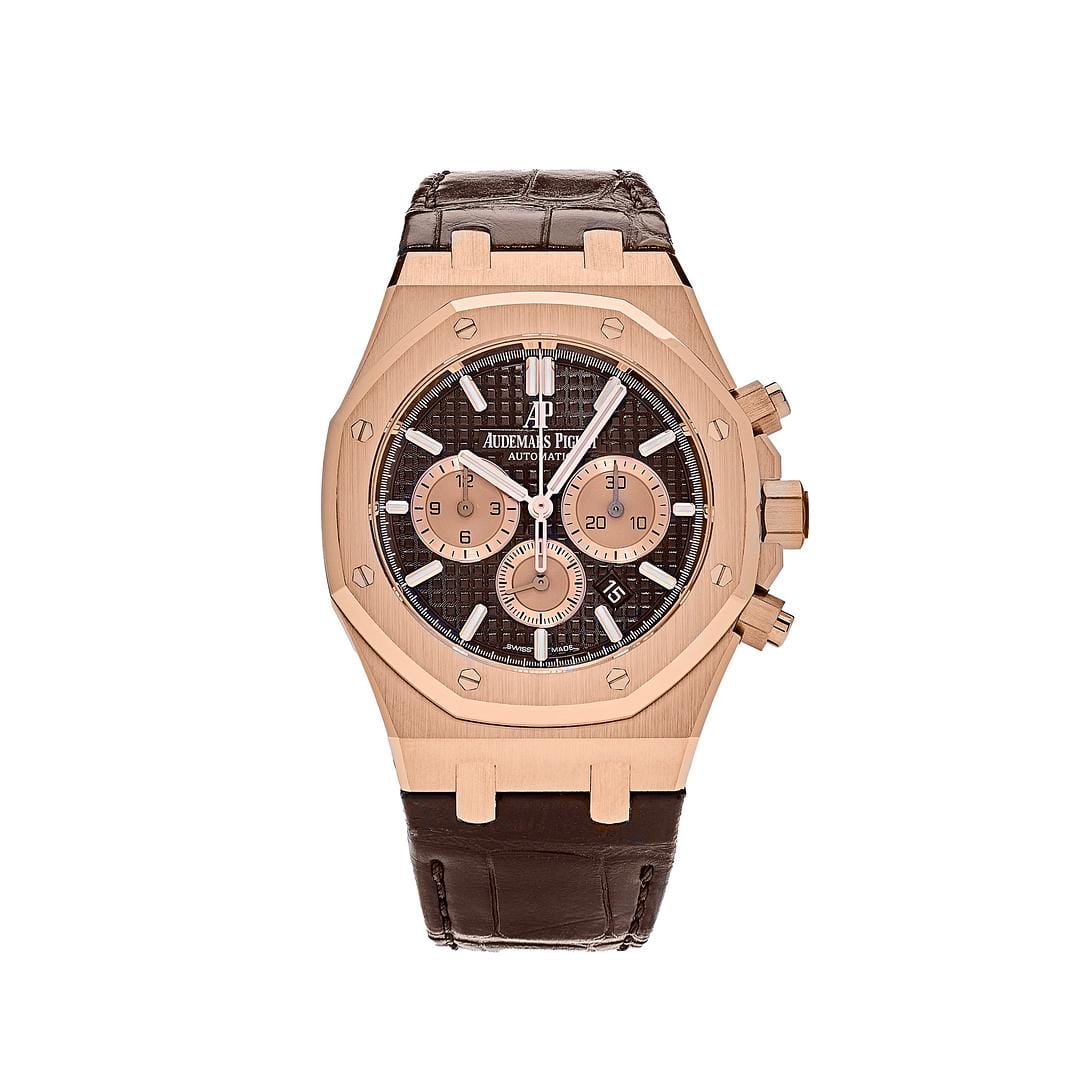 Audemars Piguet Royal Oak 26331OR Selfwinding Chronograph Rose Gold Brown Dial