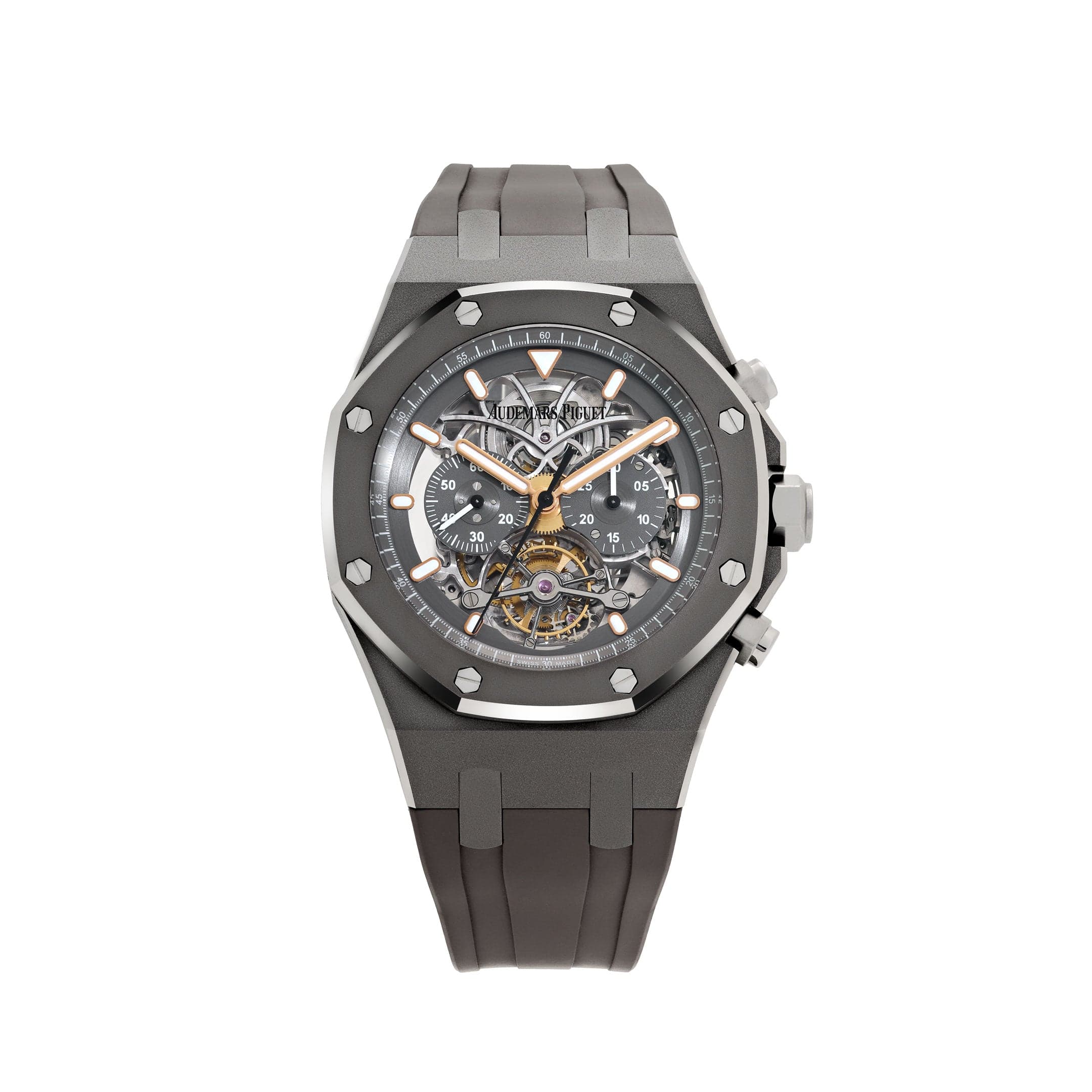 Audemars Piguet Royal Oak 26347TI Tourbillon Chronograph Titanium Openworked Dial Boutique Only Edition