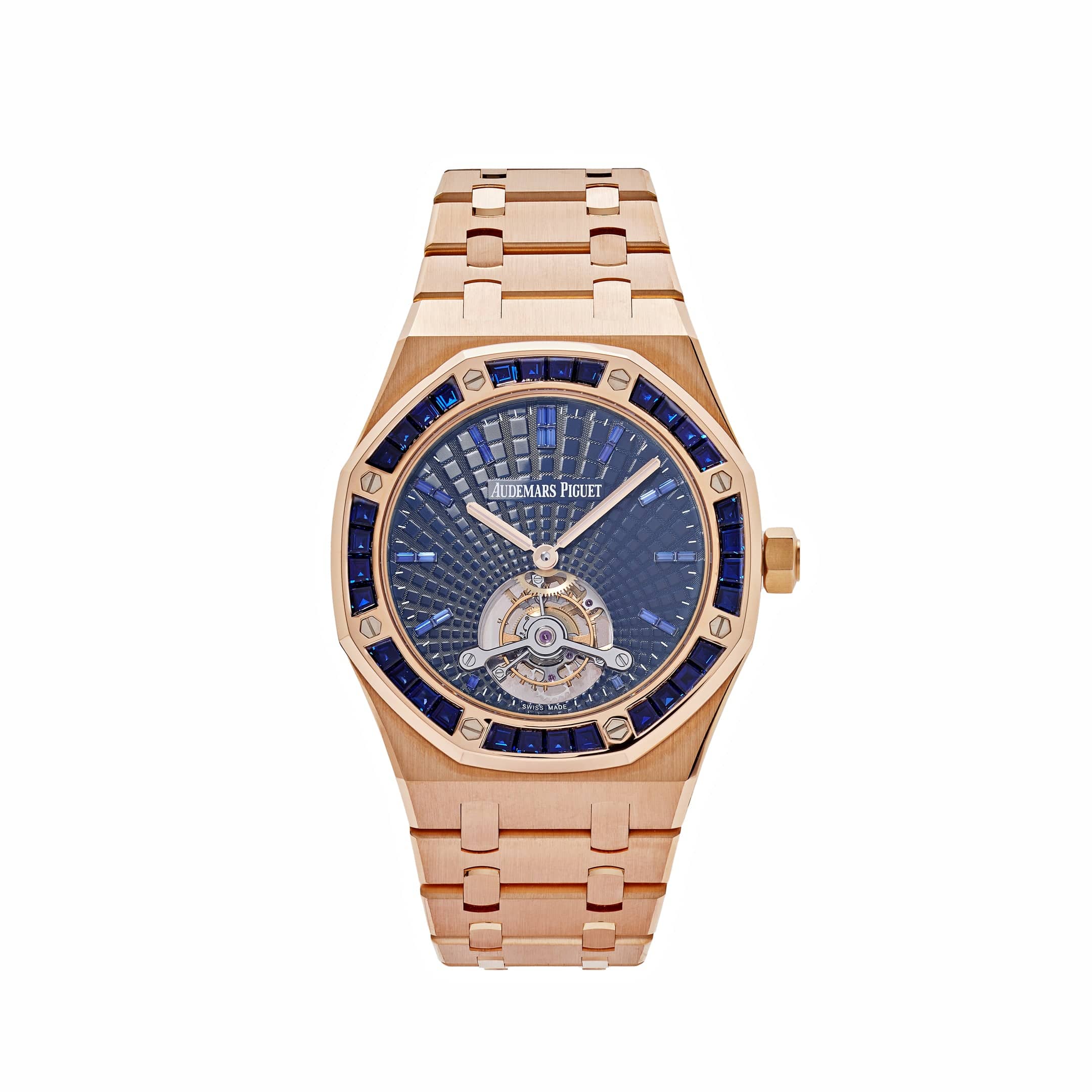 Audemars Piguet Royal Oak 26521OR 'Extra-Thin' Tourbillon Rose Gold Blue Sapphire