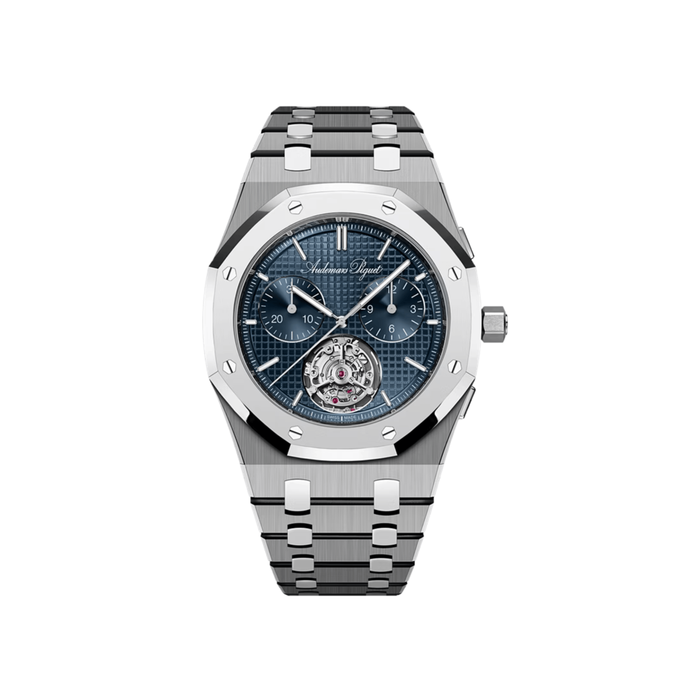 Audemars Piguet Royal Oak 26545XT Extra-Thin Flying Tourbillon Chronograph RD5 Titanium Blue Dial Limited Edition Of 150