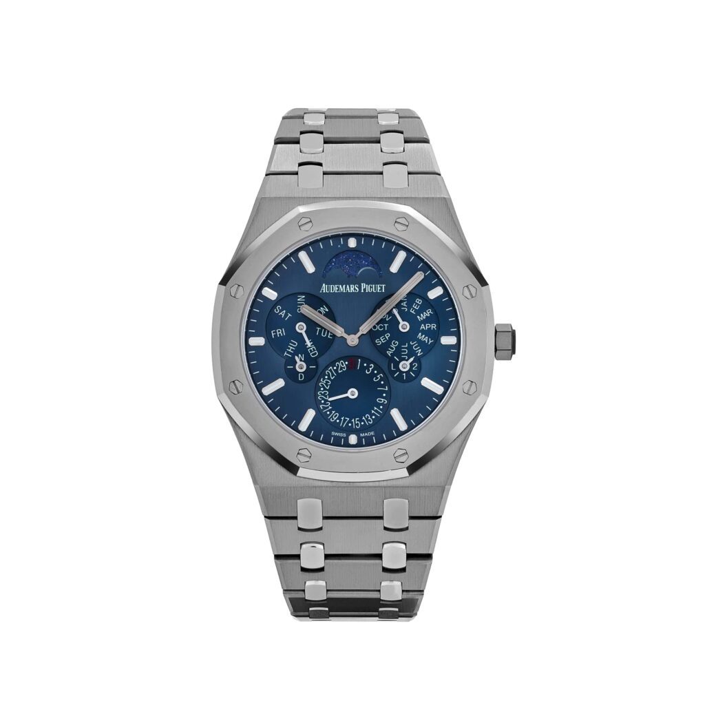 Audemars Piguet Royal Oak 26586IP Perpetual Calendar RD2 Ultra-Thin Platinum Titanium Blue Dial