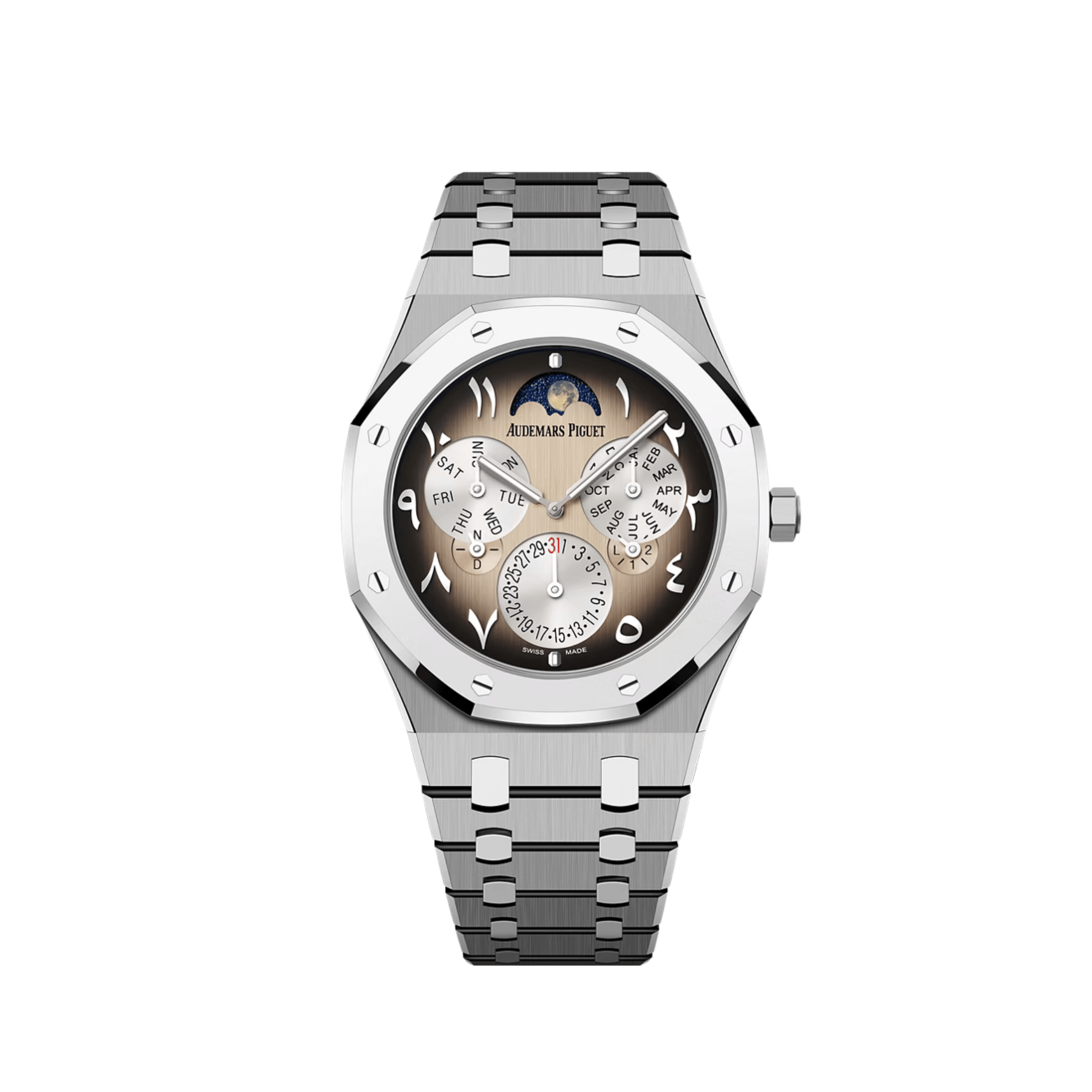 Audemars Piguet Royal Oak 26586XT Perpetual Calendar RD2 Ultra-Thin 'Middle East Edition' Titanium BMG Ivory Dial Limited Edition Of 35