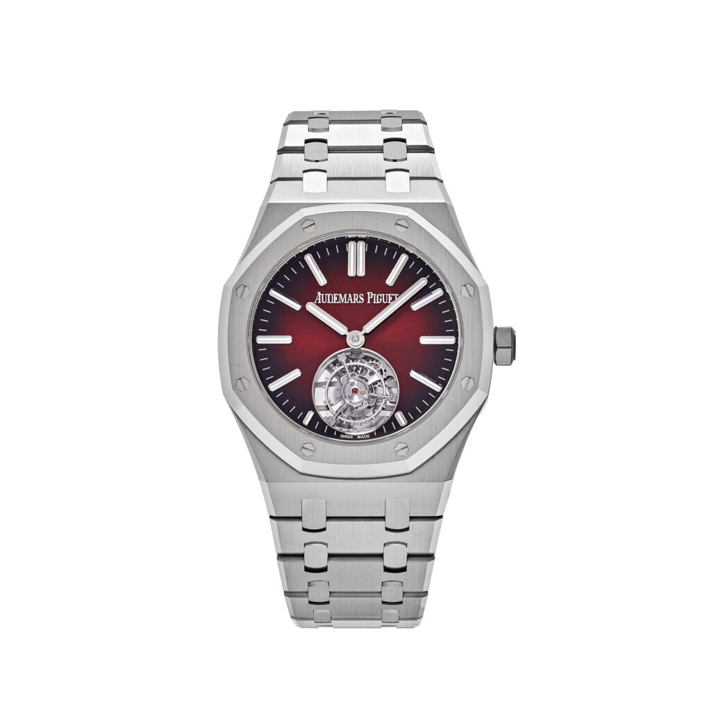 Audemars Piguet Royal Oak 26730ST Selfwinding Flying Tourbillon Red Burgundy Stainless Steel