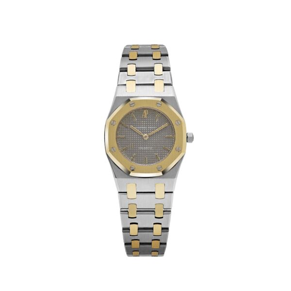 Audemars Piguet Royal Oak 6007SA 'Ladies' Stainless Steel Yellow Gold Grey Dial