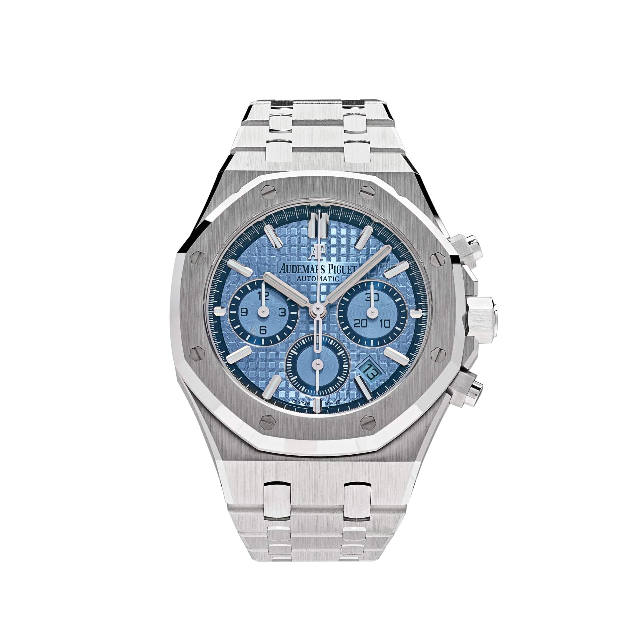 Audemars Piguet Royal Oak 26317BC Selfwinding Chronograph White Gold Light Blue Dial Limited Edition Of 100