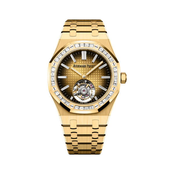 Audemars Piguet Royal Oak Flying Tourbillon 26730BA Yellow Gold Diamond Bezel Smoked Yellow