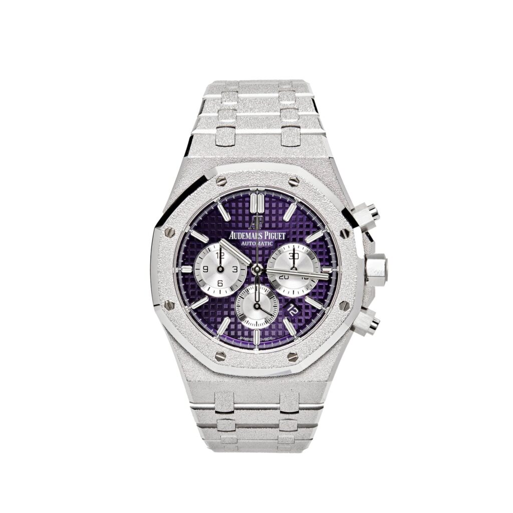 Audemars Piguet Royal Oak 26331BC Chronograph Purple Dial Frosted White Gold