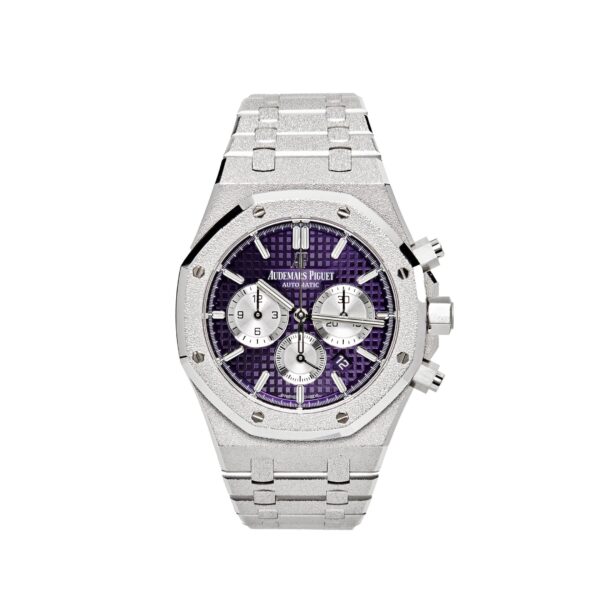 Audemars Piguet Royal Oak 26331BC Chronograph Purple Dial Frosted White Gold