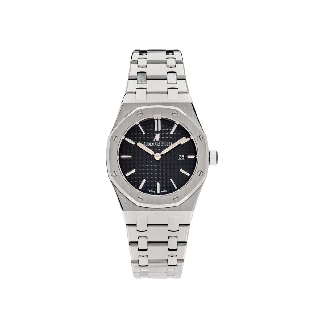 Audemars Piguet Royal Oak 67650ST Lady Quartz Steel Black Dial