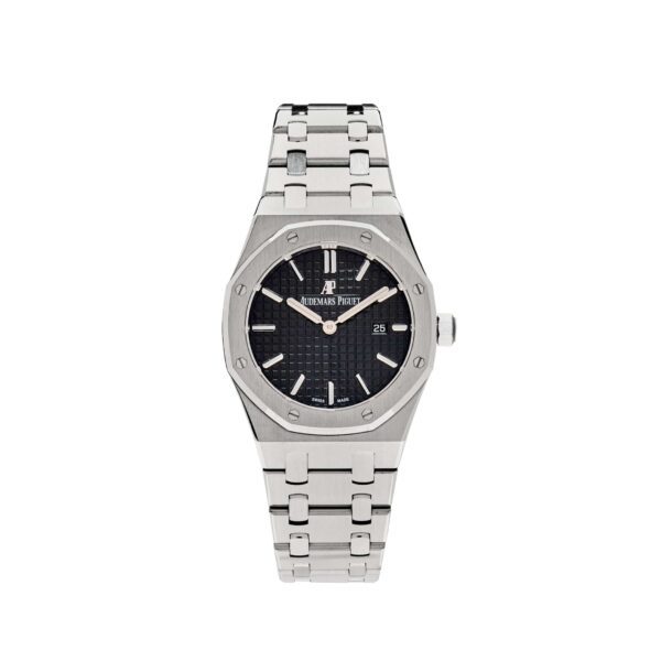 Audemars Piguet Royal Oak 67650ST Lady Quartz Steel Black Dial
