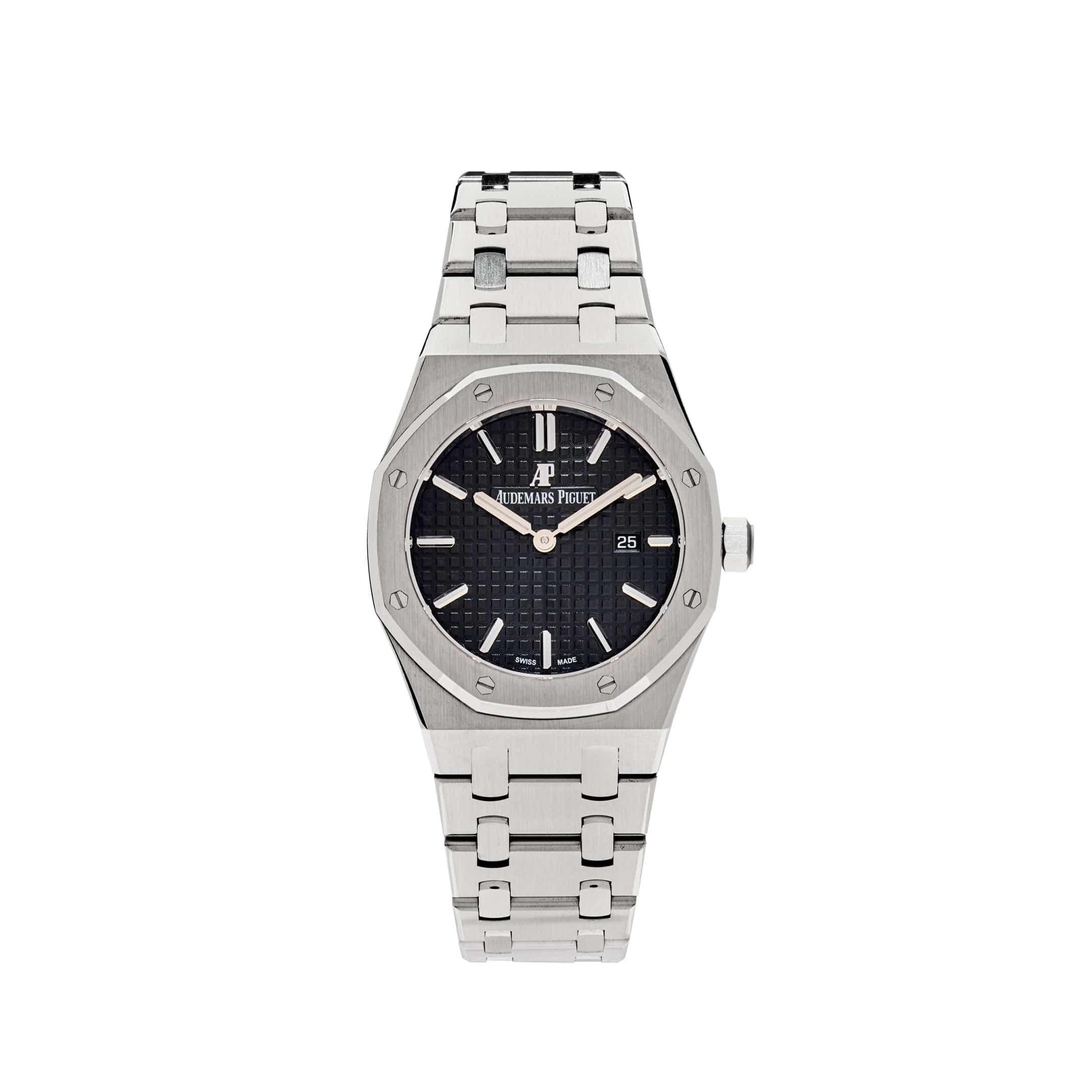 Audemars Piguet Royal Oak 67650ST Lady Quartz Steel Black Dial