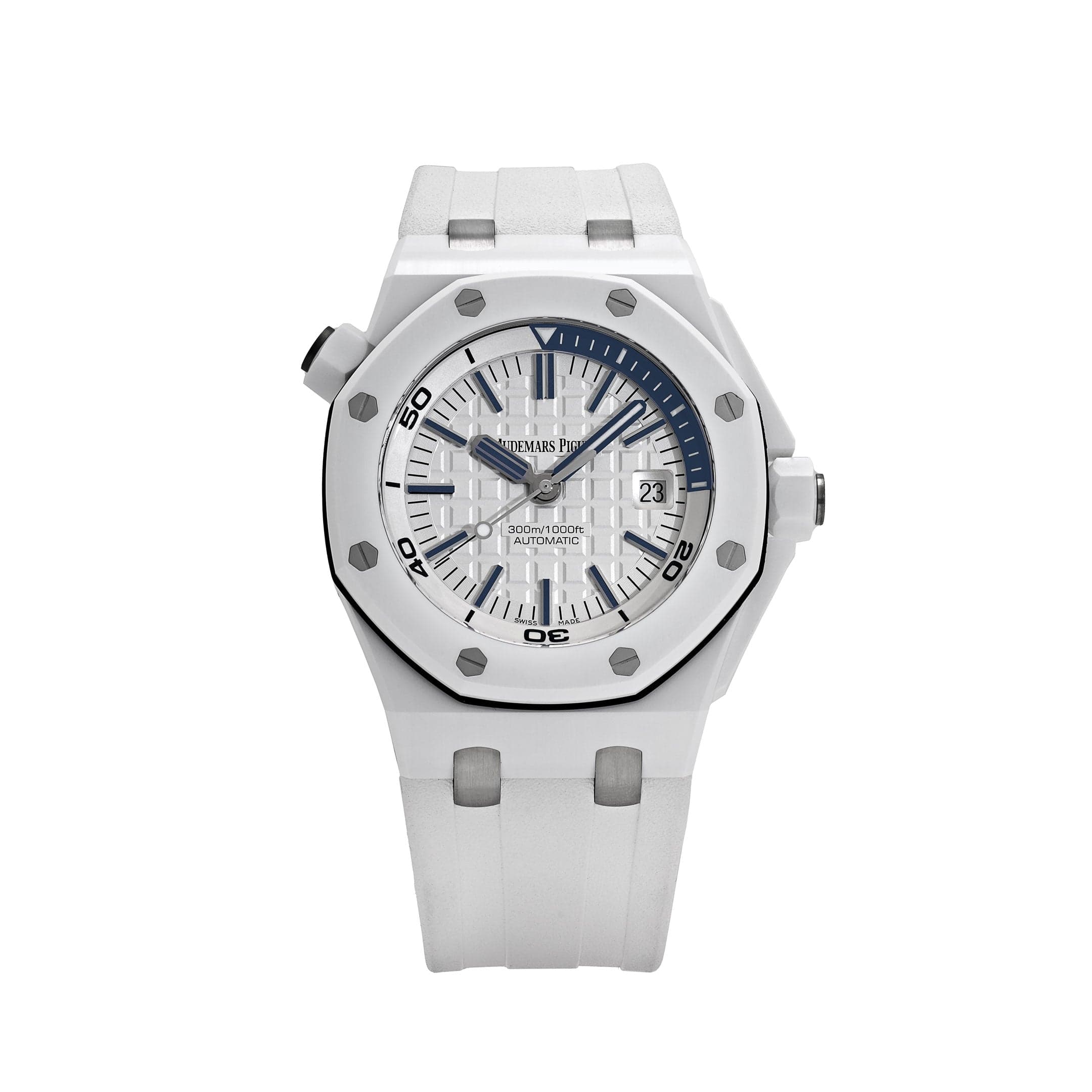 Audemars Piguet Royal Oak Offshore 15707CB Diver White Ceramic White Dial