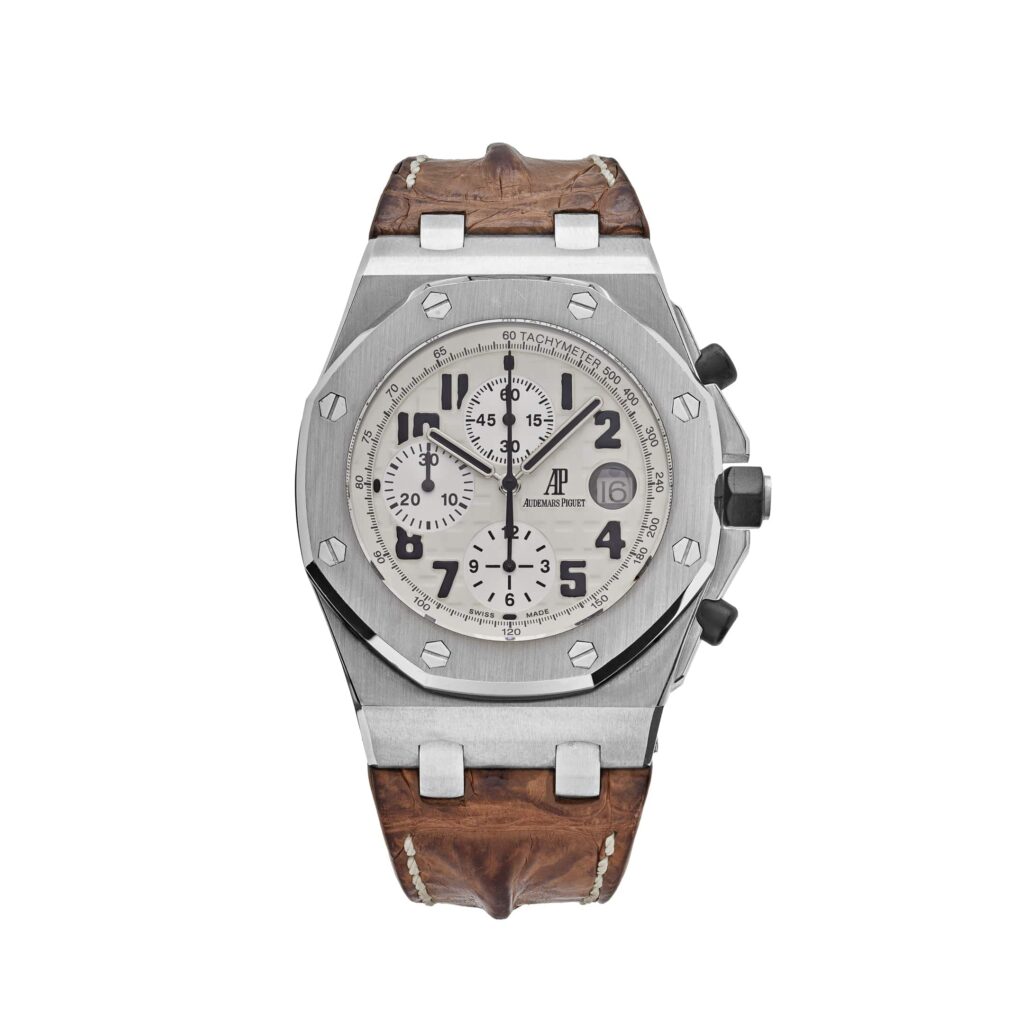 Audemars Piguet Royal Oak Offshore 26020ST Chronograph ‘Safari’ Stainless Steel White Dial