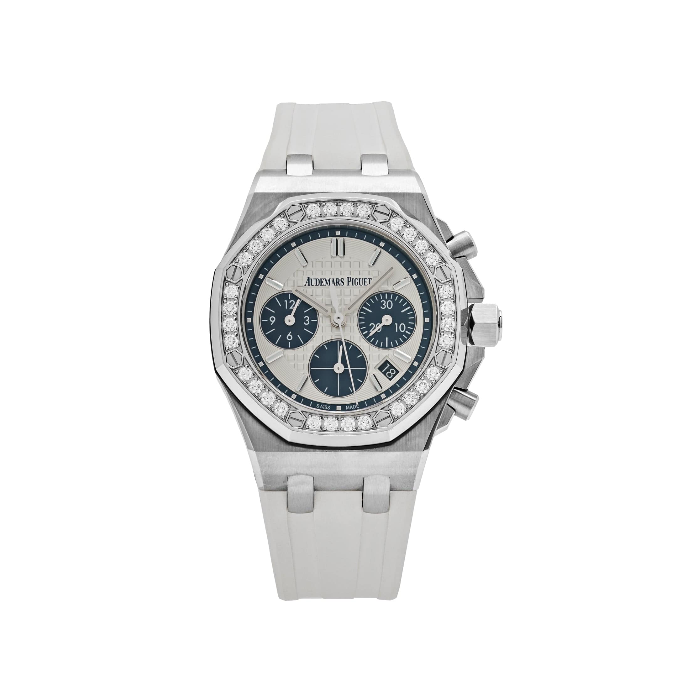 Audemars Piguet Royal Oak Offshore 26231ST Stainless Steel Silver Dial Diamond Bezel