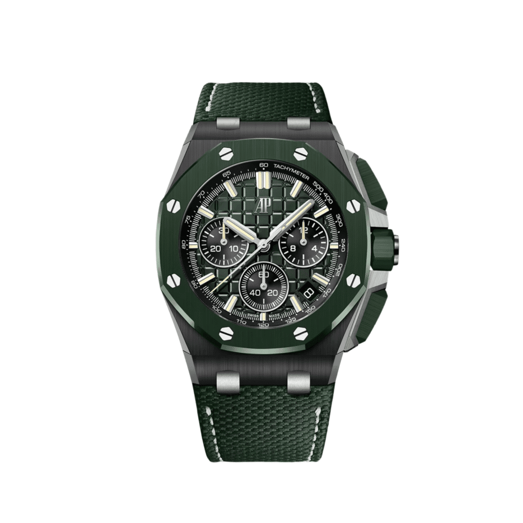 Audemars Piguet Royal Oak Offshore 26420CE Selfwinding Chronograph Black And Green Ceramic