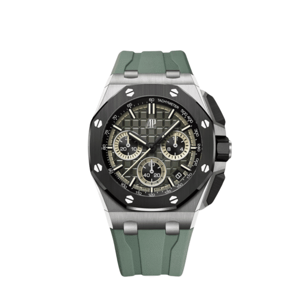 Audemars Piguet Royal Oak Offshore 26420IO Chronograph Titanium Black Ceramic Khaki Dial