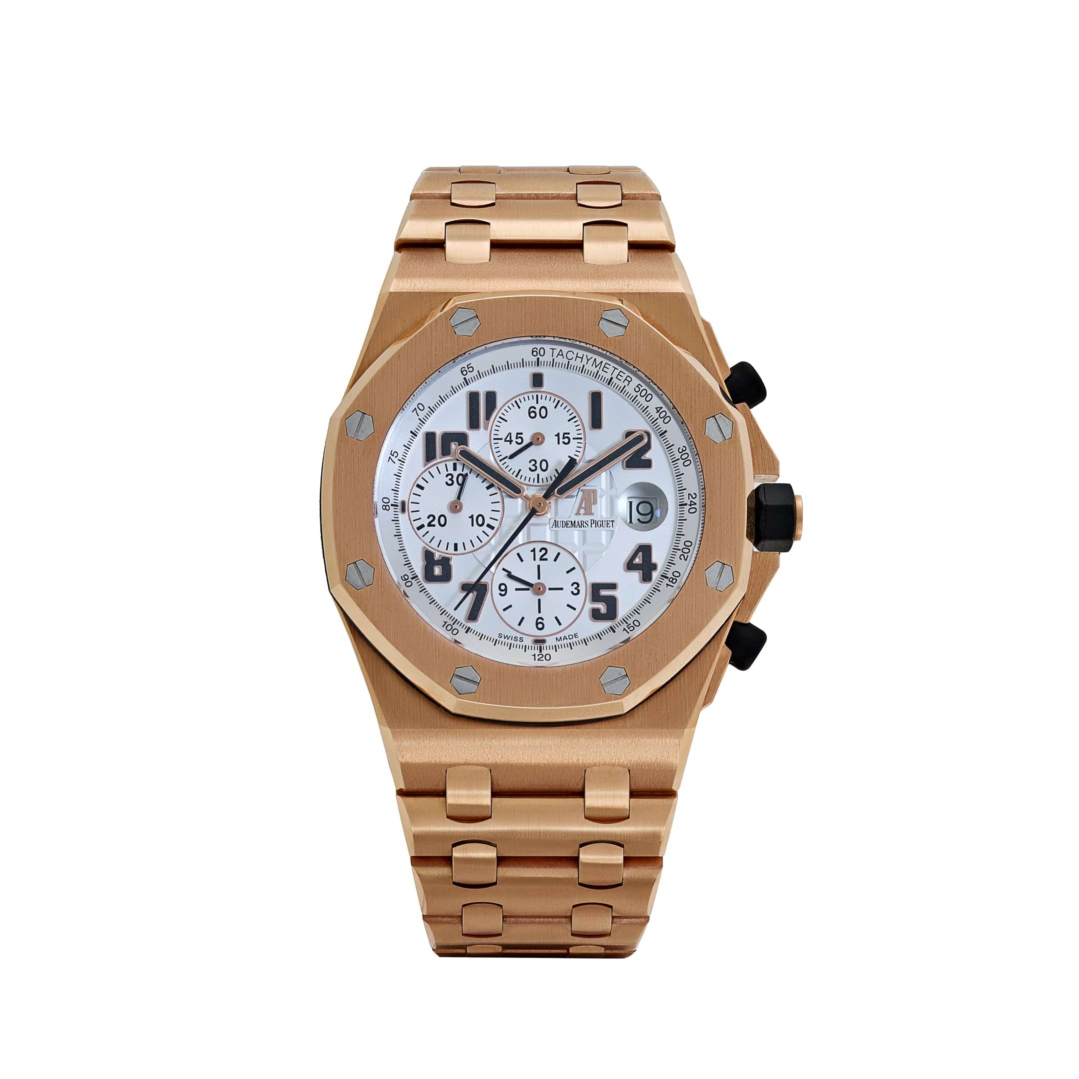 Audemars Piguet Royal Oak Offshore Chronograph 26170OR Rose Gold White Dial