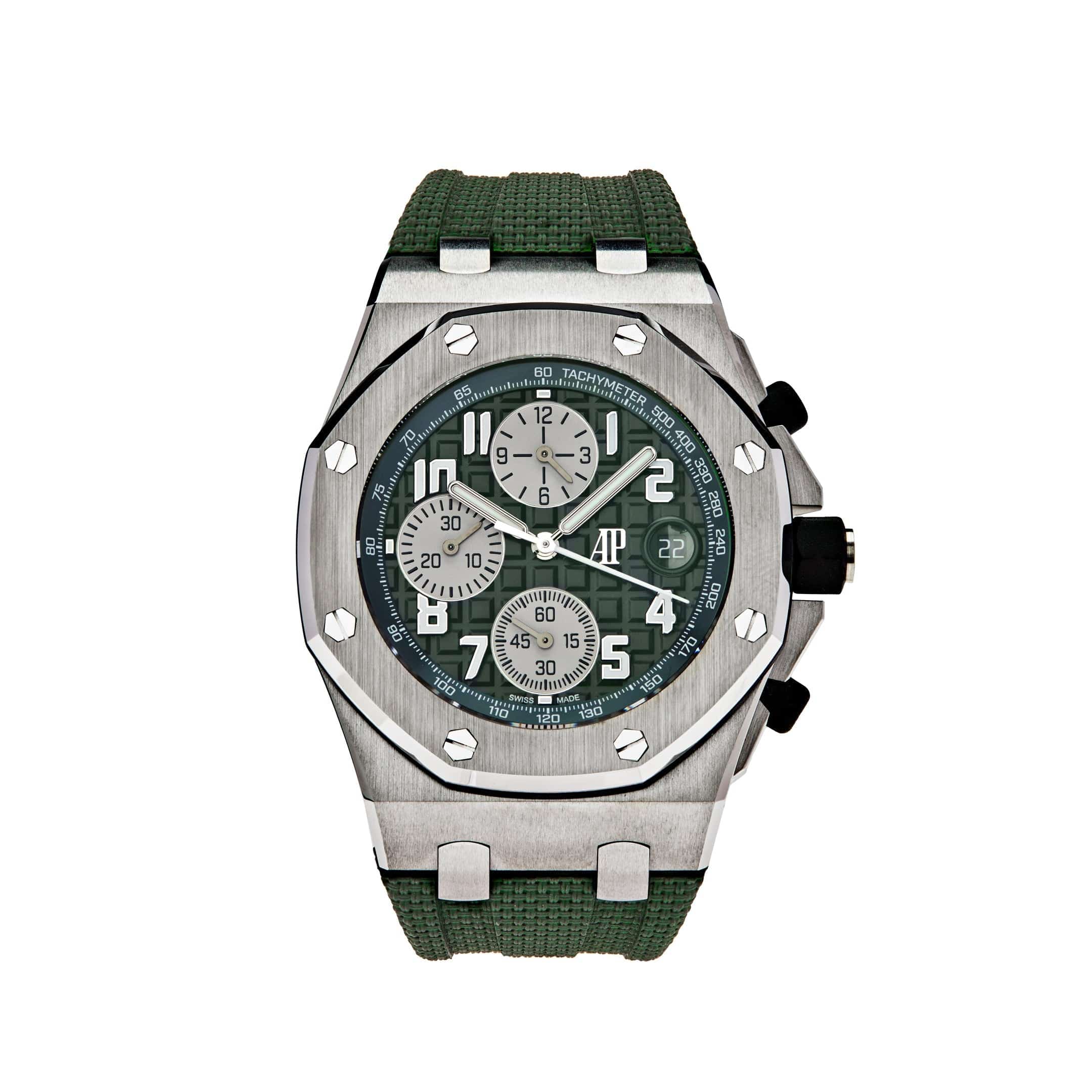 Audemars Piguet Royal Oak Offshore 26238TI Chronograph Titanium Green Dial
