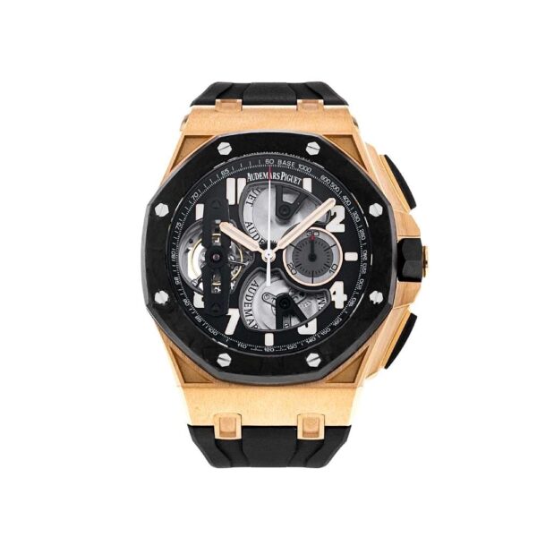 Audemars Piguet Royal Oak Offshore 26288OF Chronograph 'Tourbillon' Rose Gold Black Dial
