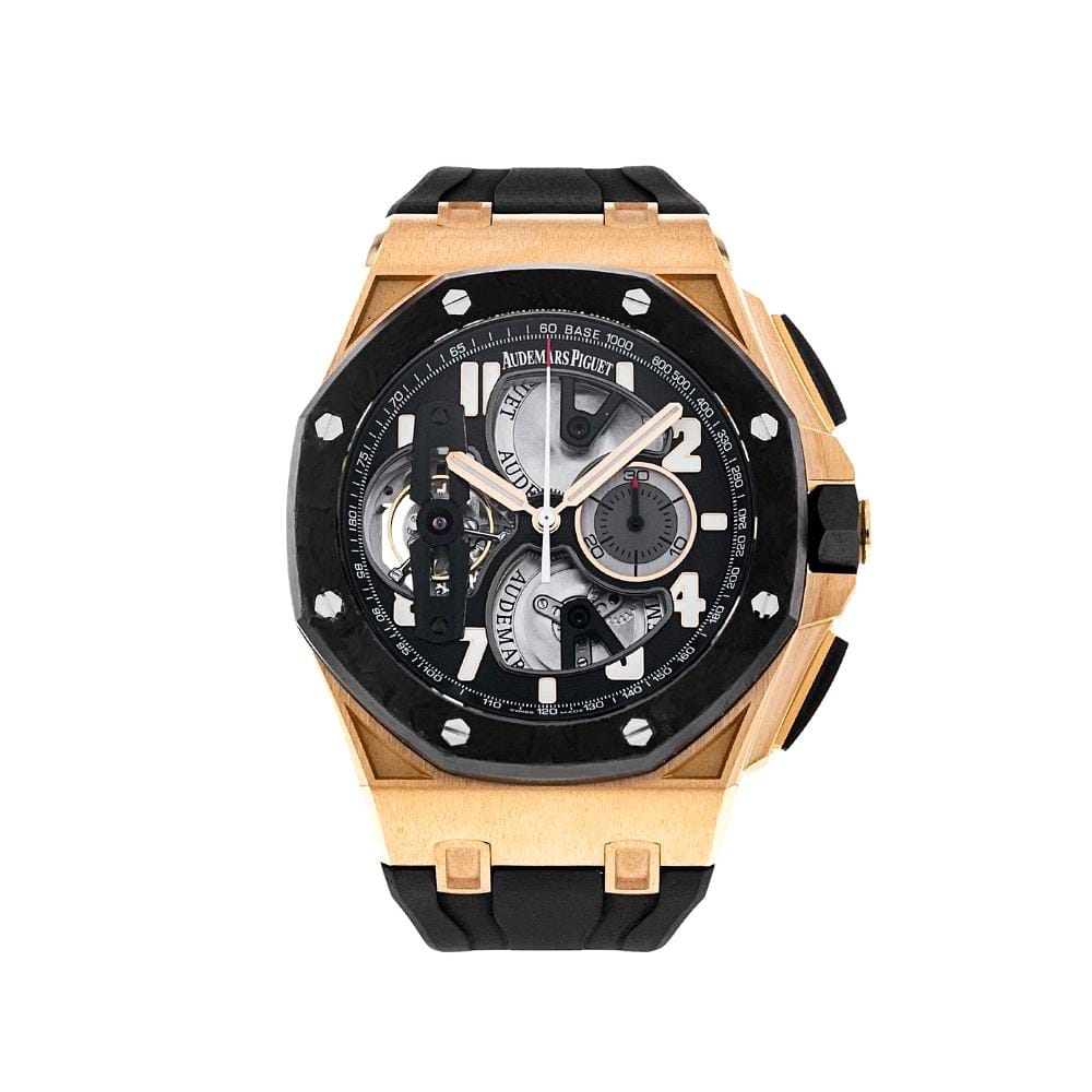 Audemars Piguet Royal Oak Offshore 26288OF Chronograph ‘Tourbillon’ Rose Gold Black Dial