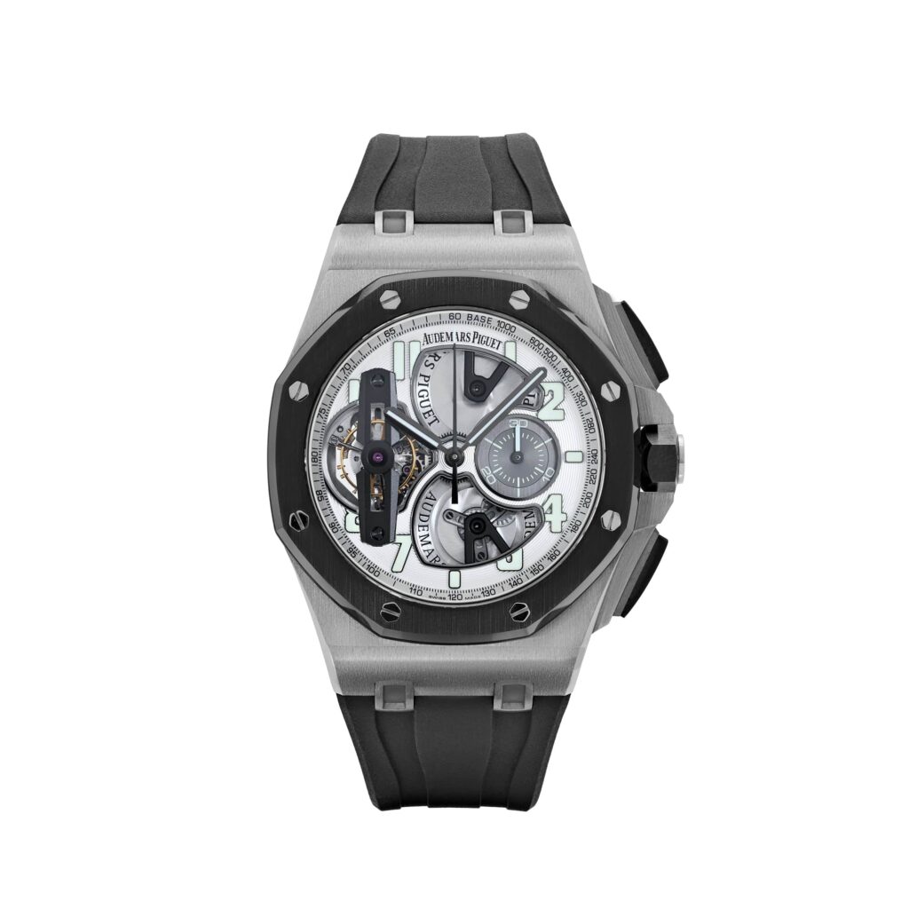 Audemars Piguet Royal Oak Offshore Chronograph 26387IO Tourbillon Titanium Openworked Dial Limited Edition Of 15