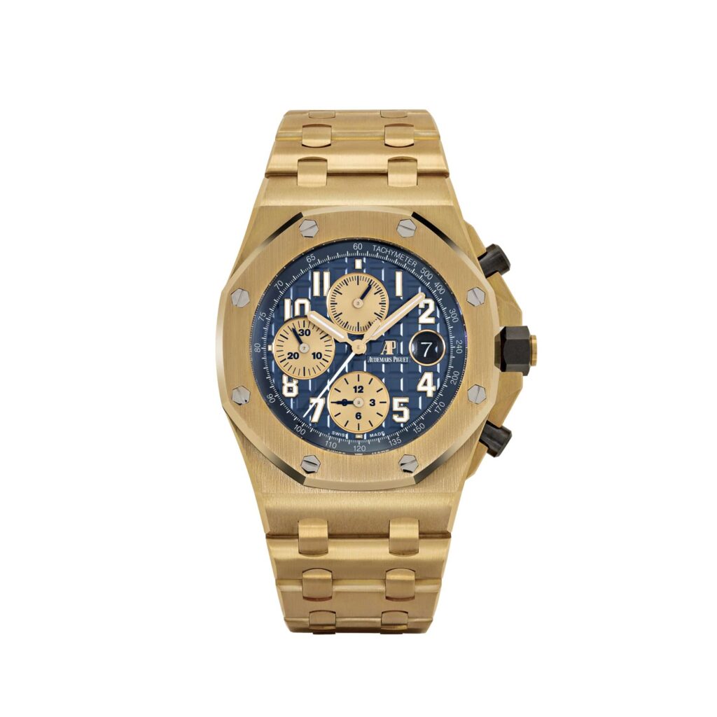 Audemars Piguet Royal Oak Offshore Chronograph 26470BA Yellow Gold Blue Dial